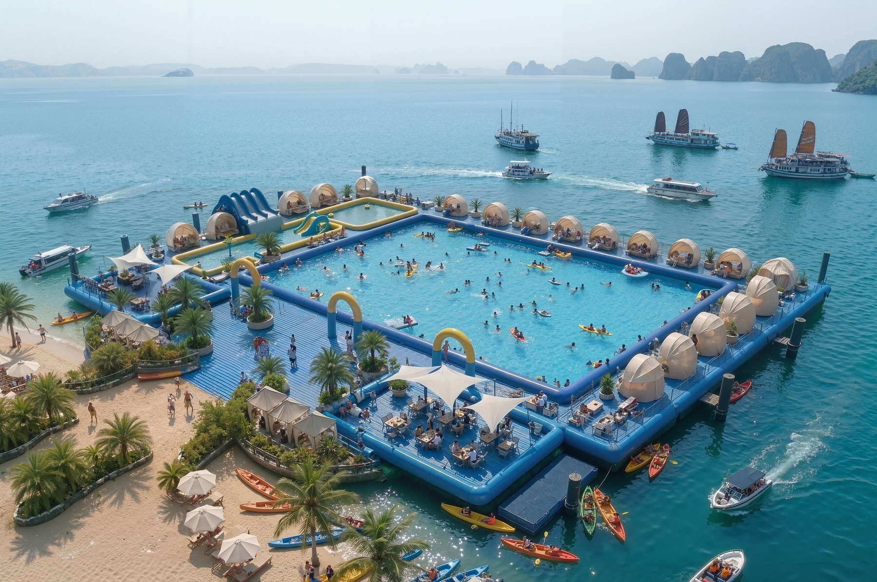 Bể bơi vô cực trên biển