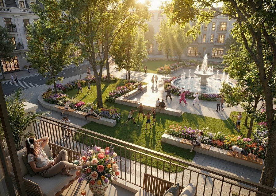 Phối cảnh Vịnh San Hô Vinhomes Global Gate Hạ Long
