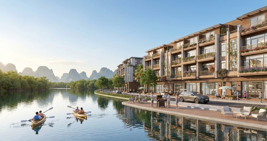 Phối cảnh Vịnh Lam Ngọc Vinhomes Global Gate Hạ Long